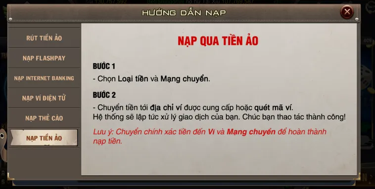 Hướng Dẫn Nạp Tiền Ảo Vào B52 Club Nhanh Chóng Tối Ưu Nguồn Vốn Để Chiến Thắng Mọi Ván Bài